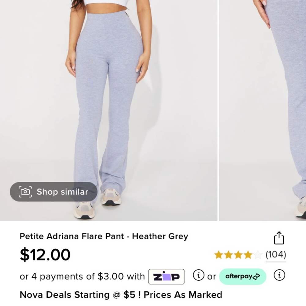 Fashion Nova workout flare pants